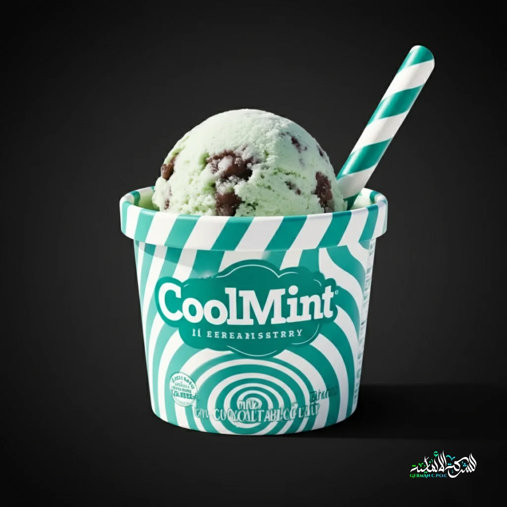 CoolMint – design d’emballage premium pour marque de crème glacée à Dubaï