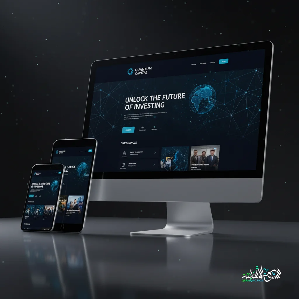 Création site web financier moderne pour Quantum Capital – agence web à Dubaï spécialisée en design et SEO premium.